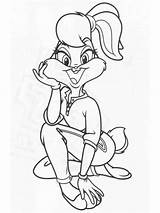 Lola Bunny Coloring Pages Printable Color Girl Bright Colors Favorite Choose sketch template
