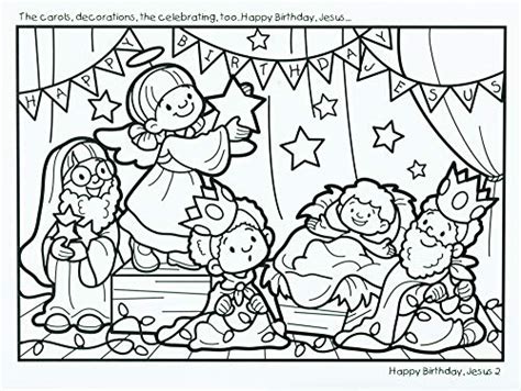 printable happy birthday jesus coloring pages