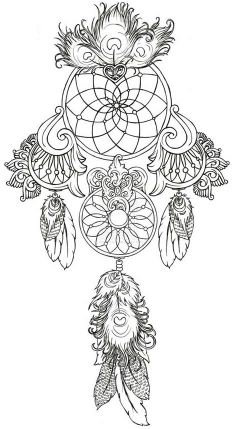 dreamcatcher coloring page dream catchers coloring home