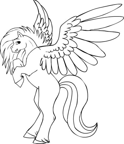 draw pegasus coloring page kids play color