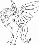 Pegasus Coloring Pages Baby Draw Color Print Kids Printable Template Getcolorings sketch template
