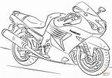 Coloring Kawasaki Motorcycle Pages Printable Drawing sketch template