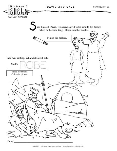 samuel chapter  coloring pages