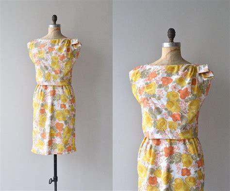 what cheer dress vintage 1960s dress floral print by