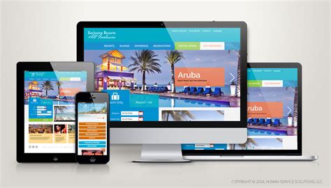 web design  tourism resorts human service solutions