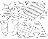 Coloring Pages Usa Independence sketch template