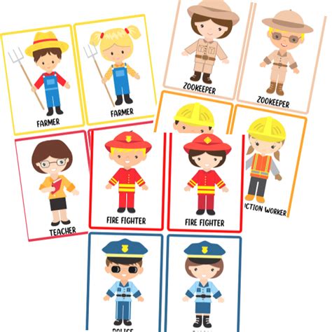 community helpers picture cards