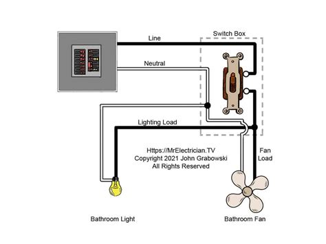 bathroom exhaust fan wiring diagrams