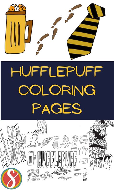 hufflepuff coloring pages stevie doodles