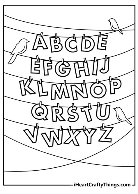 english alphabet coloring pages
