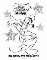 Coloring Mouse Minnie Star Pop Pages Disney Duck Friends Sheets Printable Activity Pluto His Has sketch template