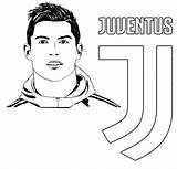 Ronaldo Juventus Cr7 Fc Ligue Uefa Malvorlagen Coloriages Messi Gratuit sketch template