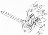 Excalibur Sonic Coloring Pages Sketch Drawing Deviantart Getdrawings Armor Template sketch template
