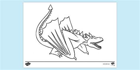 fierce dragon colouring page colouring sheets
