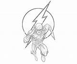 Flash Coloring Dc Pages Comics sketch template