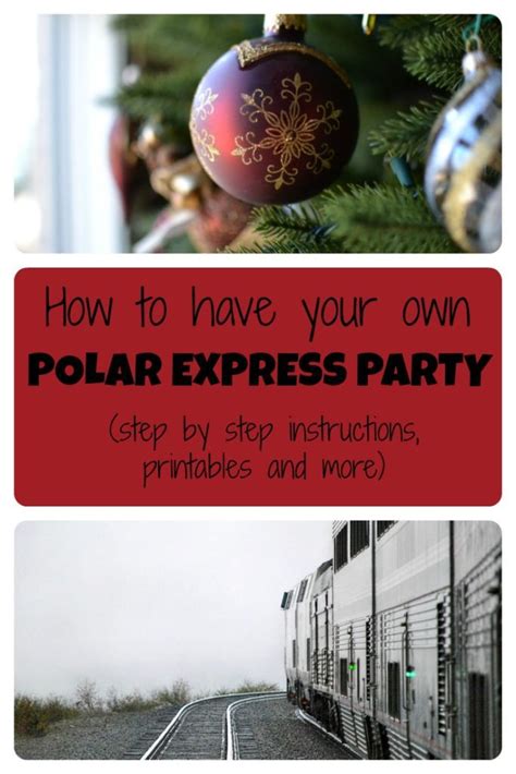 create   polar express party  step  step