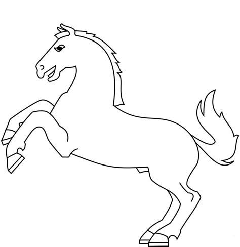 horse rearing coloring page horse coloring pages animal coloring