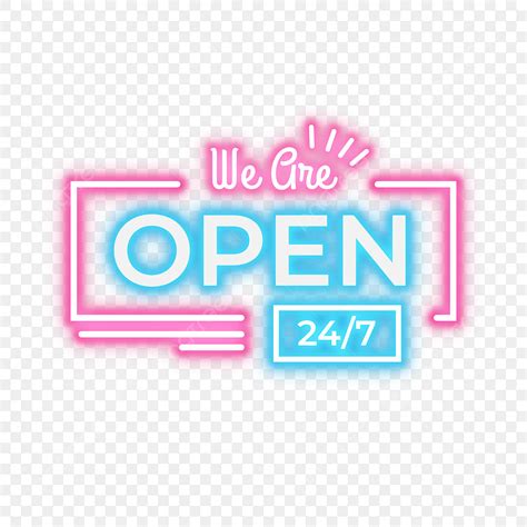 open sign vector hd png images   open sign  neon style