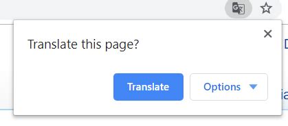 chrome disable translate  page pop    translation feature super user