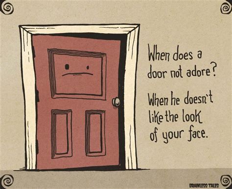 door not adore jokes sarcasm humor adorable