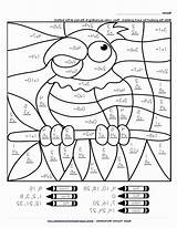 Coloring Math Pages Sheets Worksheets Grade Addition 4th Worksheet Comments sketch template