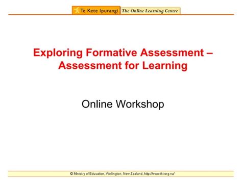 Exploring Formative Assessment Ppt