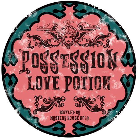 love potion bottle labels