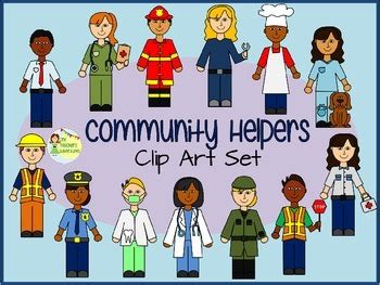 community helpers clip art  png images  commercial  personal