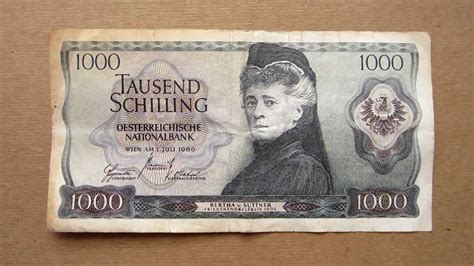 austrian schilling banknote thousand austrian schilling