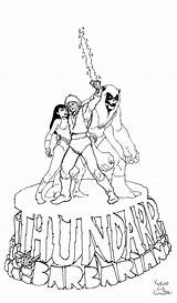 Thundarr 264th Barbarian Inks Just sketch template