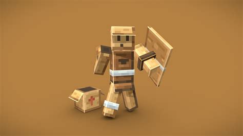 cardboard man  model  mrchclate bbcb sketchfab