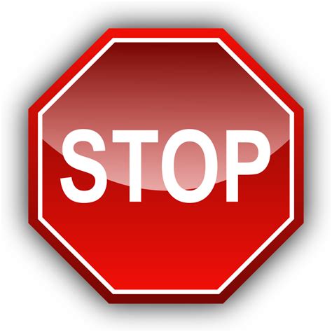 public domain clip art image illustration   stop sign id