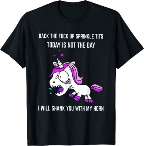 back the fuck up sprinkle tits today is not the day clothing