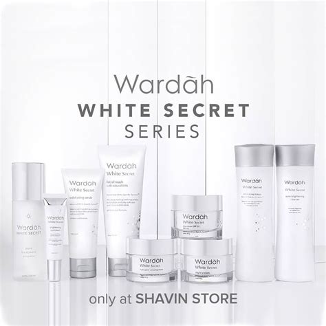 paket wardah white secret whitening series skincare perawatan wajah