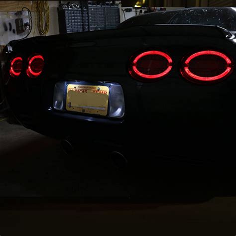corvette  halo led taillights tail lights modified version