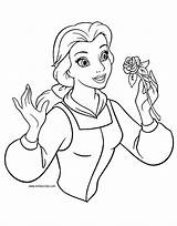 Coloring Pages Belle Beast Rose Beauty Disney Smelling Princess Print Holding Colouring Printable Color Getcolorings Getdrawings Choose Board Categories sketch template