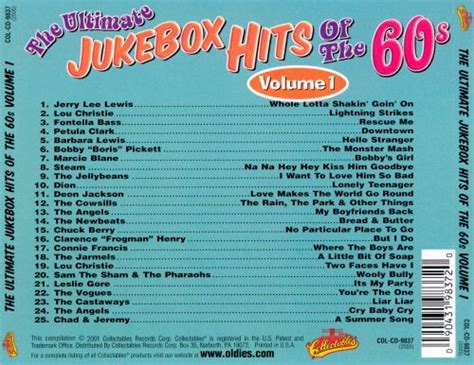the ultimate jukebox hits of the 60s vol 1 various artists songs