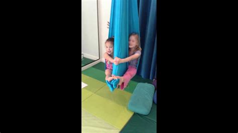 love aerial yoga partner pose  kids youtube