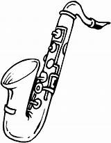 Bezoeken Ausmalbild Saxophon Saxofoon sketch template