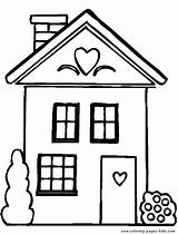 Coloring Pages House Printable Color Homes Jobs Family People Kids Houses Sheets Sheet Found sketch template