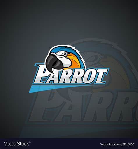 parrot logo template high resolution image vector image