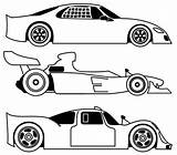 Race Coloring Car Pages Outline Template Printable Drawing Cars Sheets Three Different Sports Own Pdf Templates Print Kids Drawings Cool sketch template