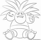 Exeggutor Pokemon Coloring Pages Printable Lineart Gerbil Lilly Deviantart Color Info sketch template