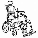 Silla Ruedas Colorear Wheelchair Coloring sketch template