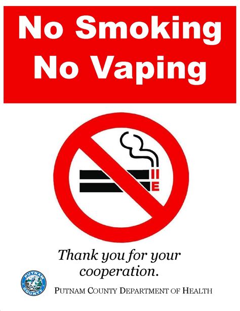 Putnam County Implements No Smoking No Vaping Policy Mahopac Ny