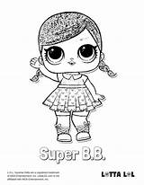 Lol Coloring Surprise Pages Doll Super Glitter Bb Color Printable Lotta Print Getcolorings Kids Cute Visit sketch template