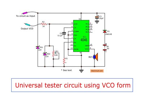 simple universal tester circuit  vco