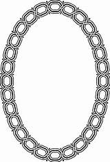 Oval Border Borders Clipart sketch template