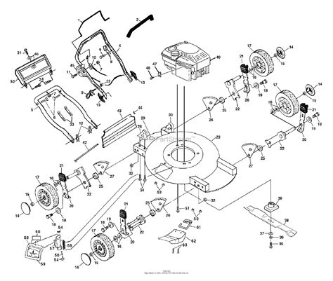 husqvarna  md    parts diagram  general assembly
