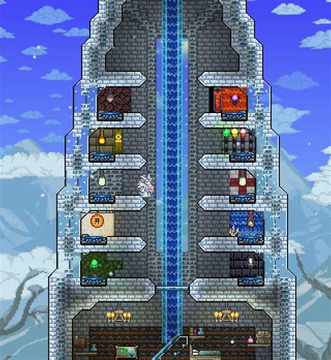 main hub  main base lets start terraria house ideas terrarium base terrarium